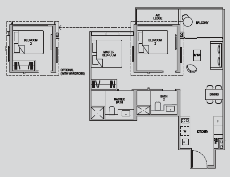 2-Bedroom Deluxe 2D1b