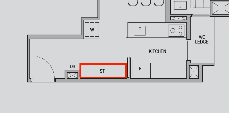 There’s more storage space for 3C1’s layout