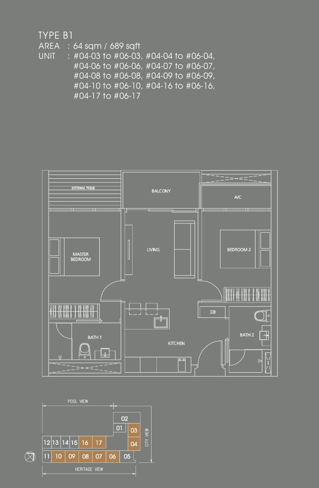 Dorsett Residence Floorplan B1
