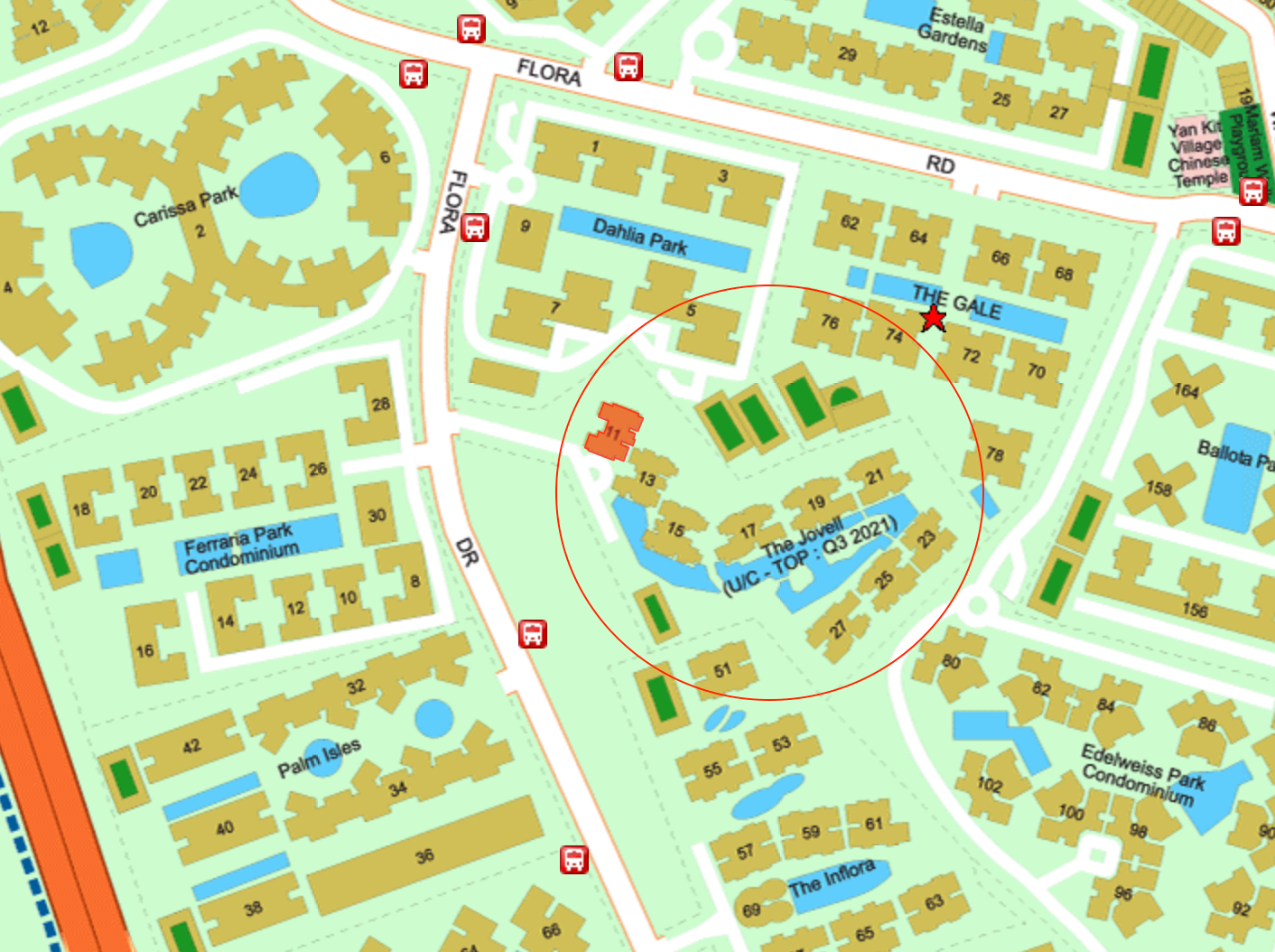 Jovell location courtesy Streetdirectory