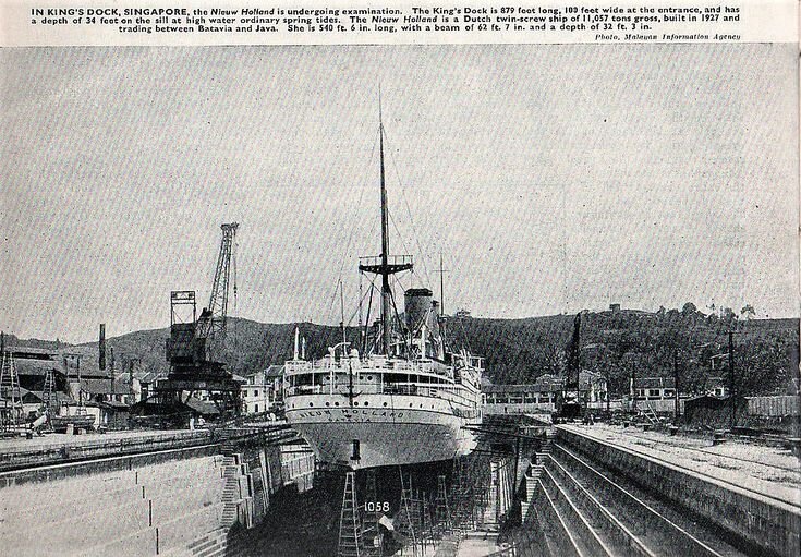 King’s Dock opened in 1913, flourishing Singapore’s ship servicing capabilities.