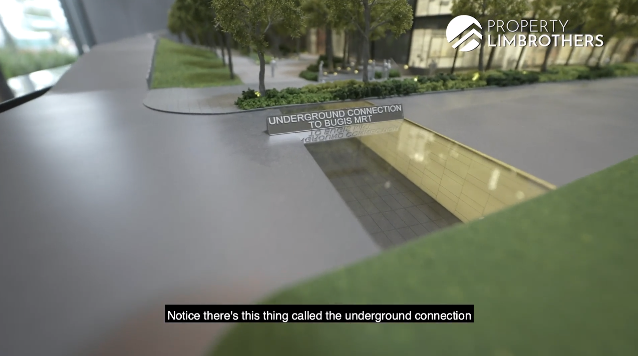 Midtown Bay Underground Connection to Bugis MRT.png