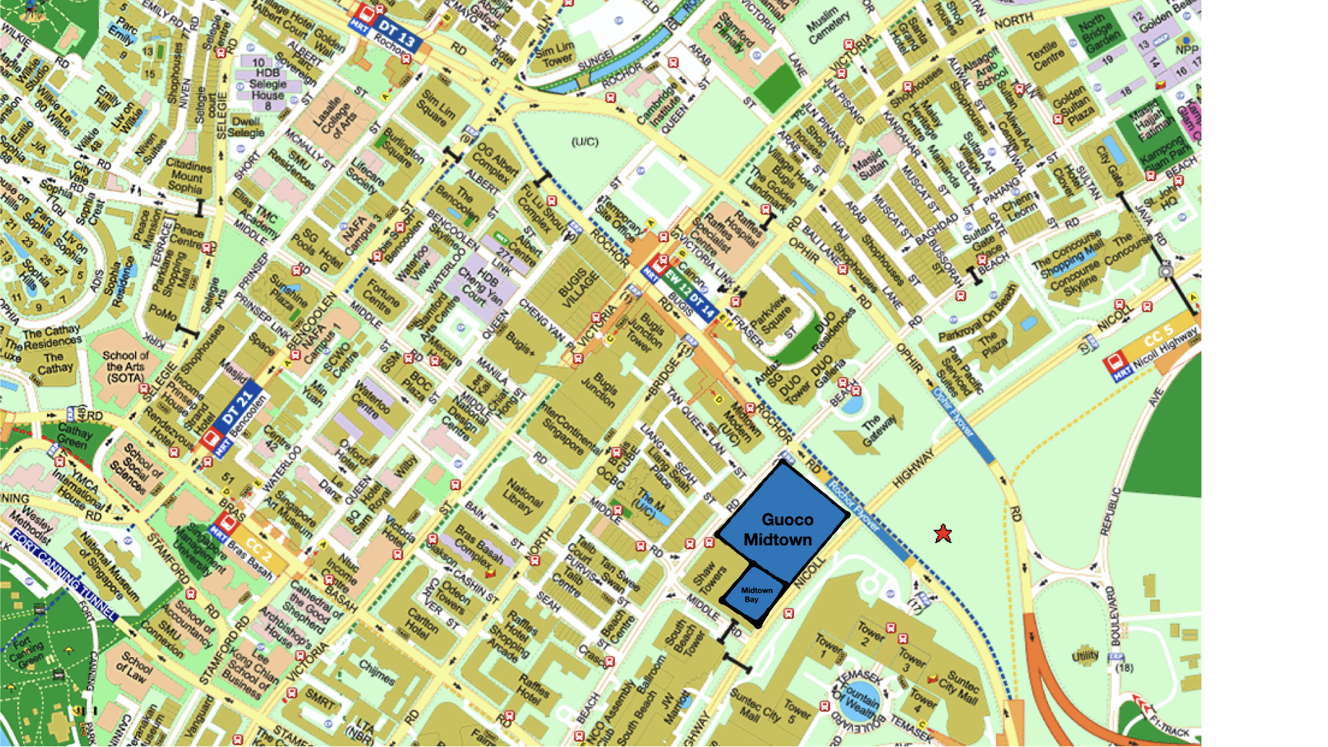 Midtown Bay location courtesy Streetdirectory.png