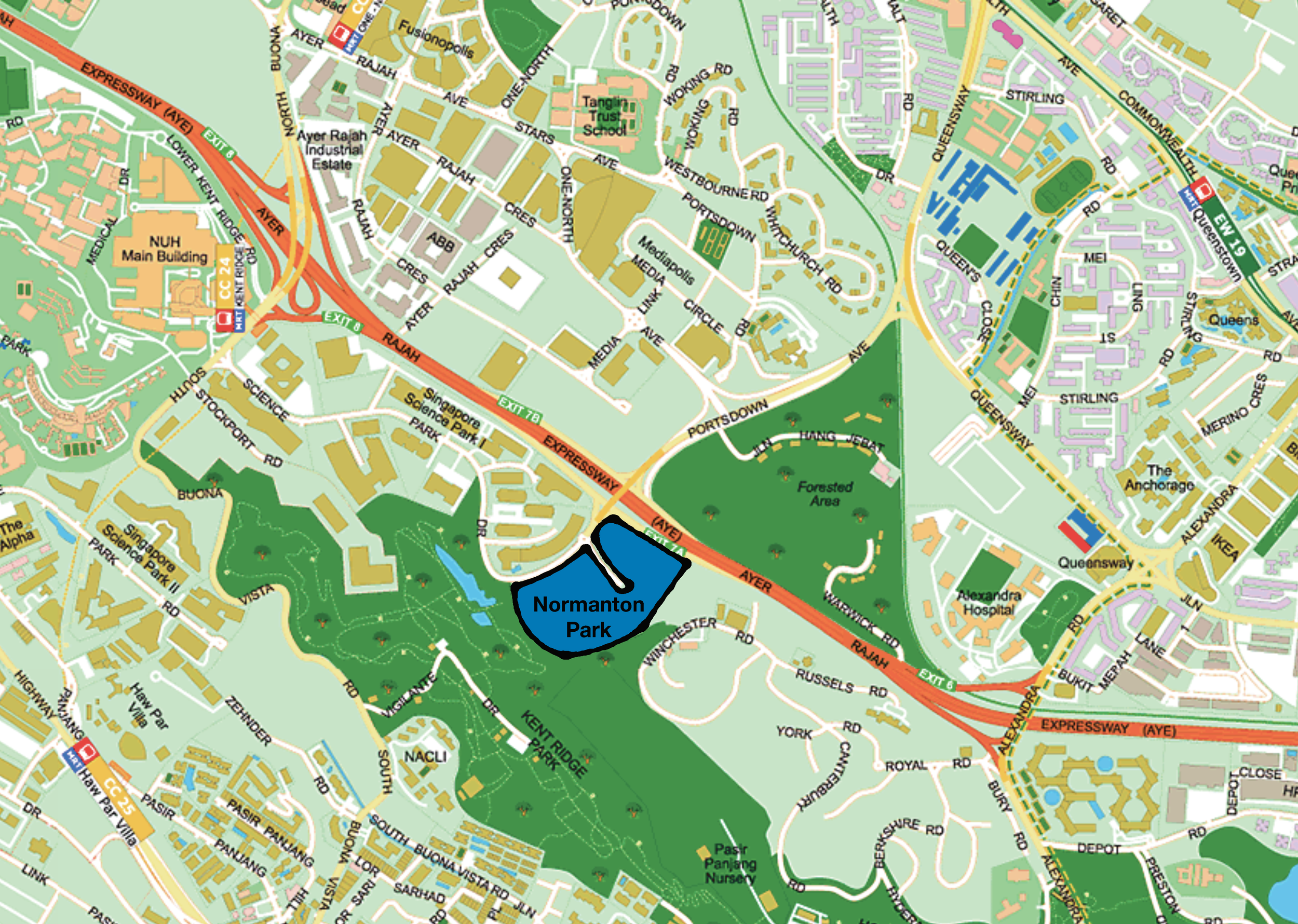 Normanton Park Location 2 courtesy Streetdirectory.png