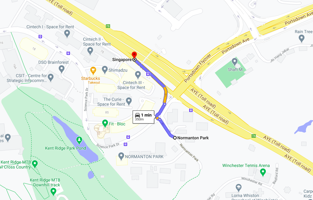 Thoughtful planning went to the roundabout outside Normanton Park, granting you direct access to AYE.