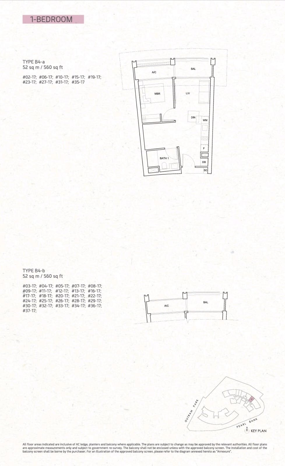 OPB Floor plan 1B B4-a and b