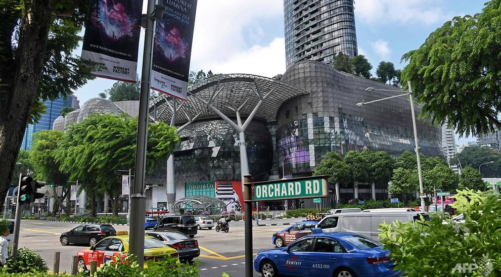 Orchard Road Courtesy AFP/Roslan Rahman.