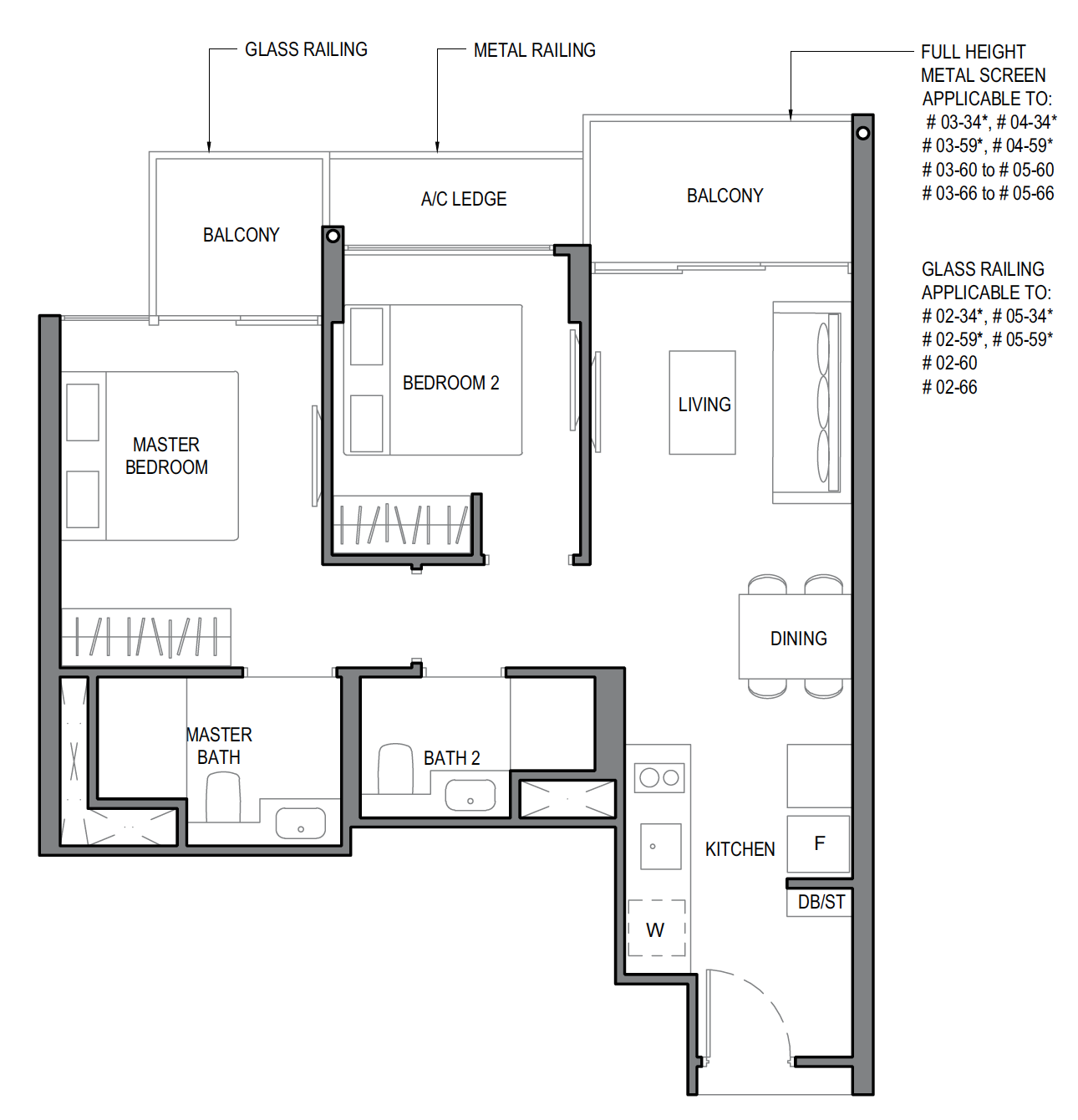 2D1 layout at Parc Komo