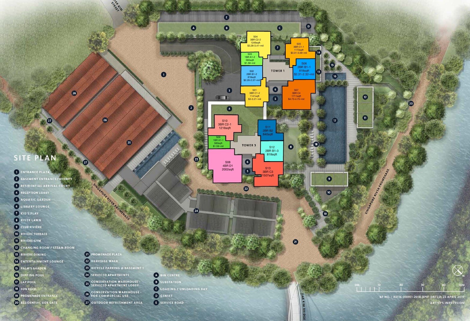 Riviere Site Plan with Stack Comparison Prices PropertyLimBrothers.jpg