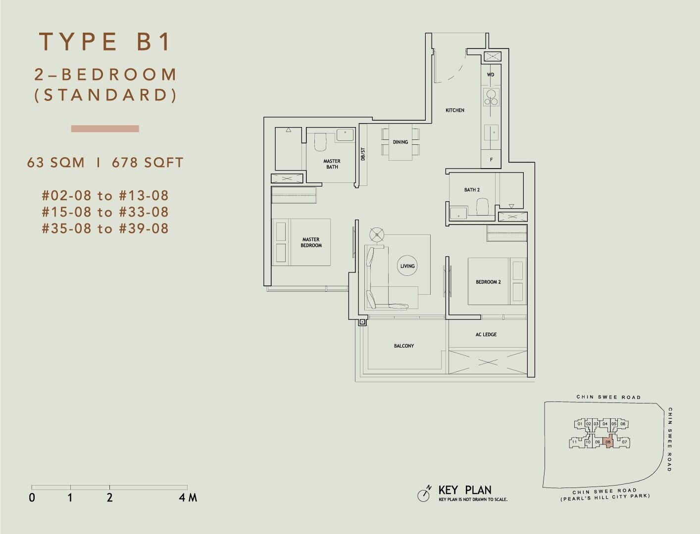 The Landmark Floorplan B1