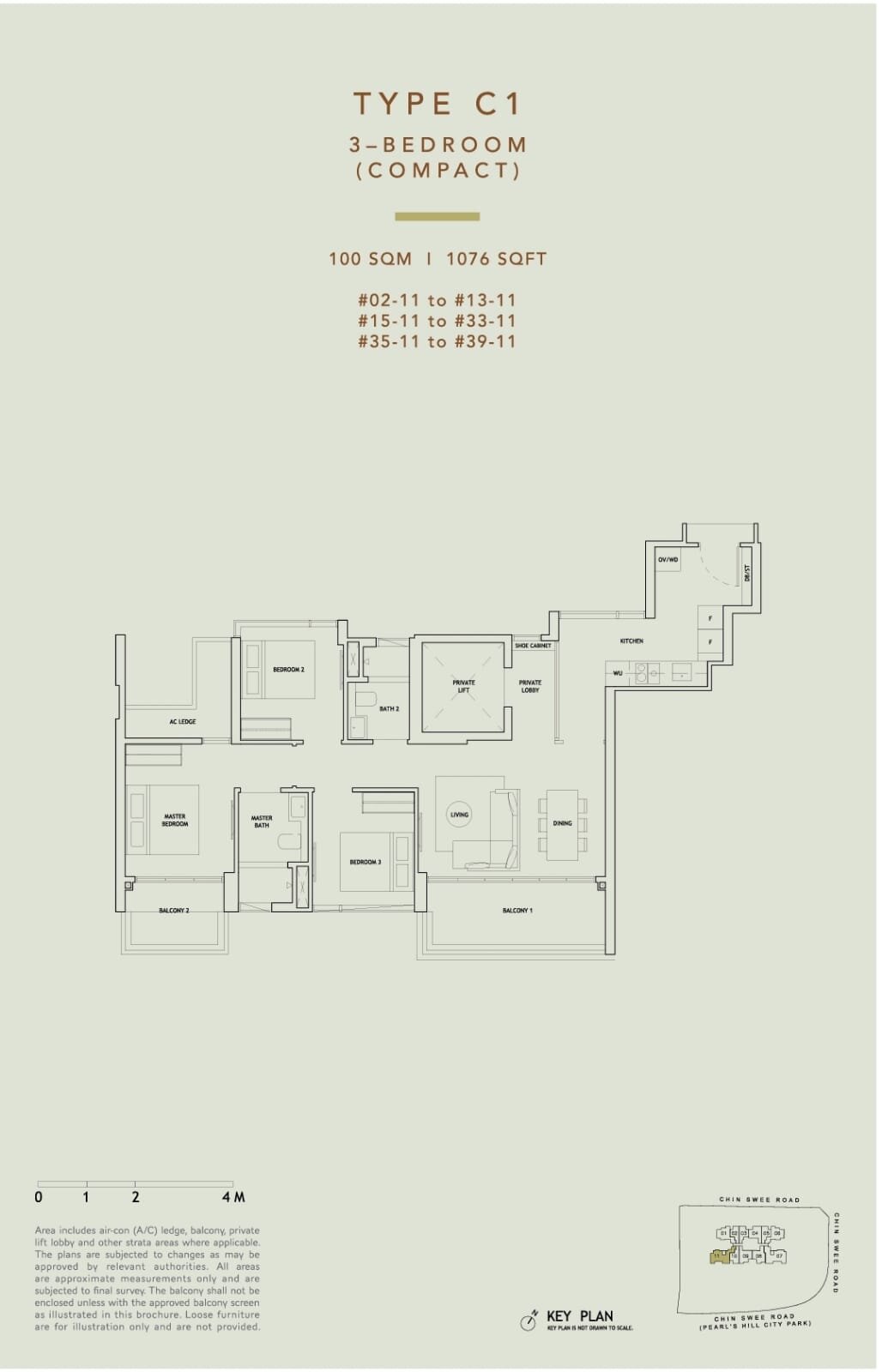 The Landmark Floorplan C1
