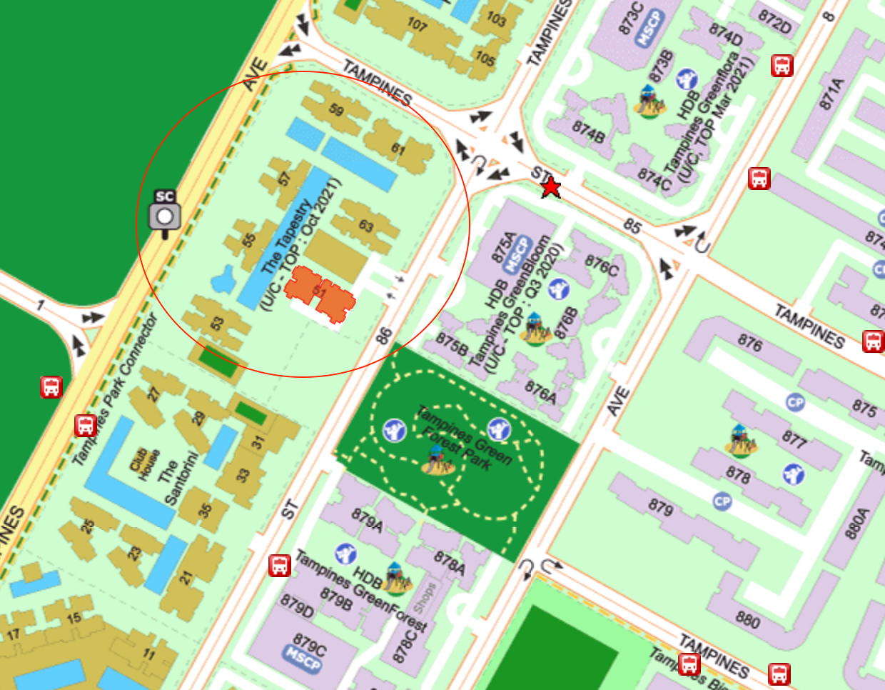 The Tapestry location courtesy streetdirectory.