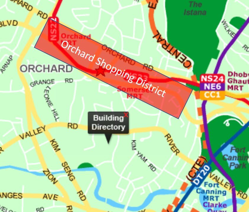 The Avenir Shopping District Courtesy StreetDirectory