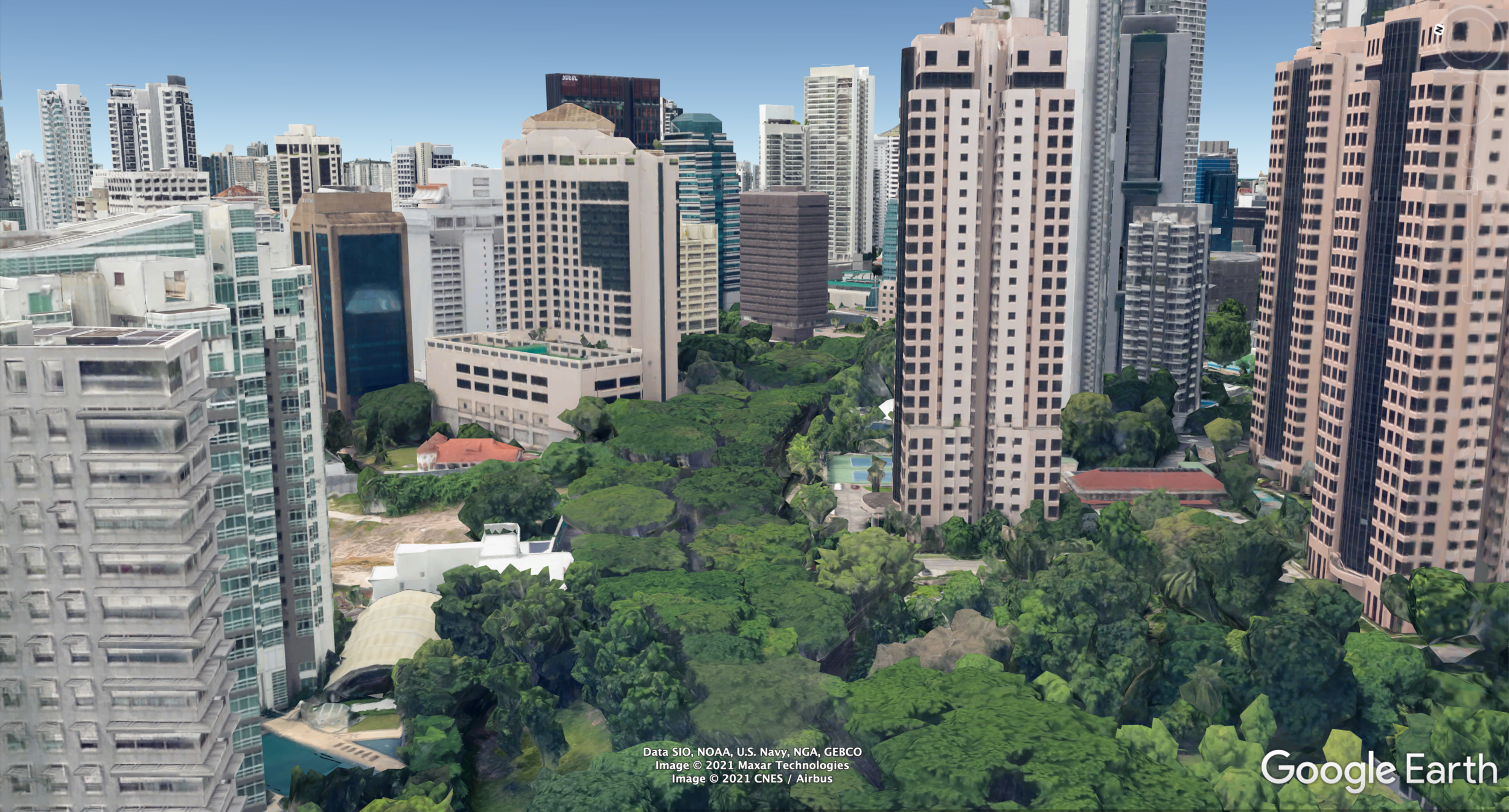 View Eastwards from 17-18 floors in Stack 1