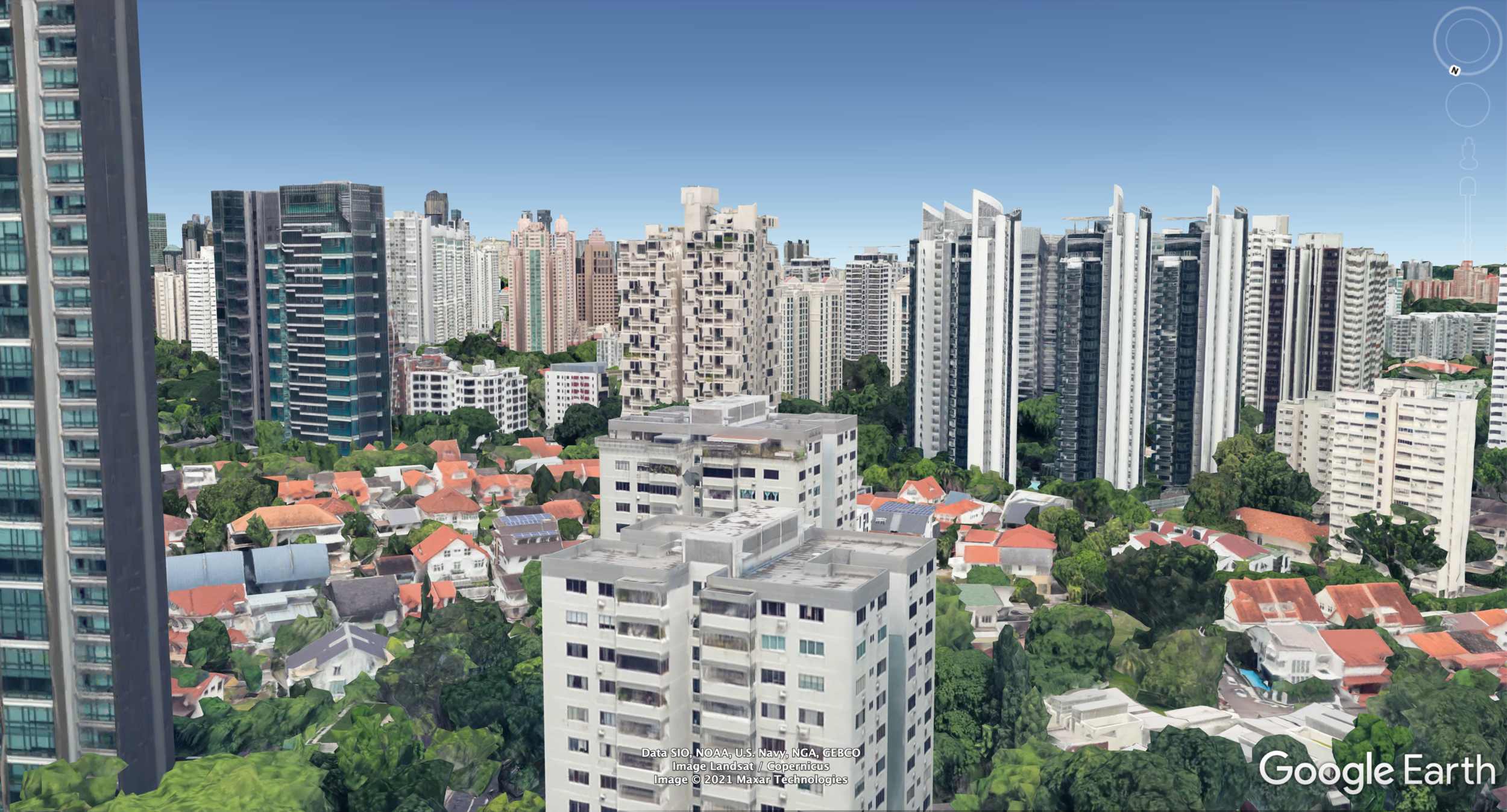 View Southwards from 16-17 floors in Stack 2