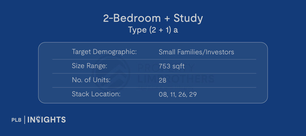 Kassia - 2-Bedroom + Study [Type (2 + 1) a]