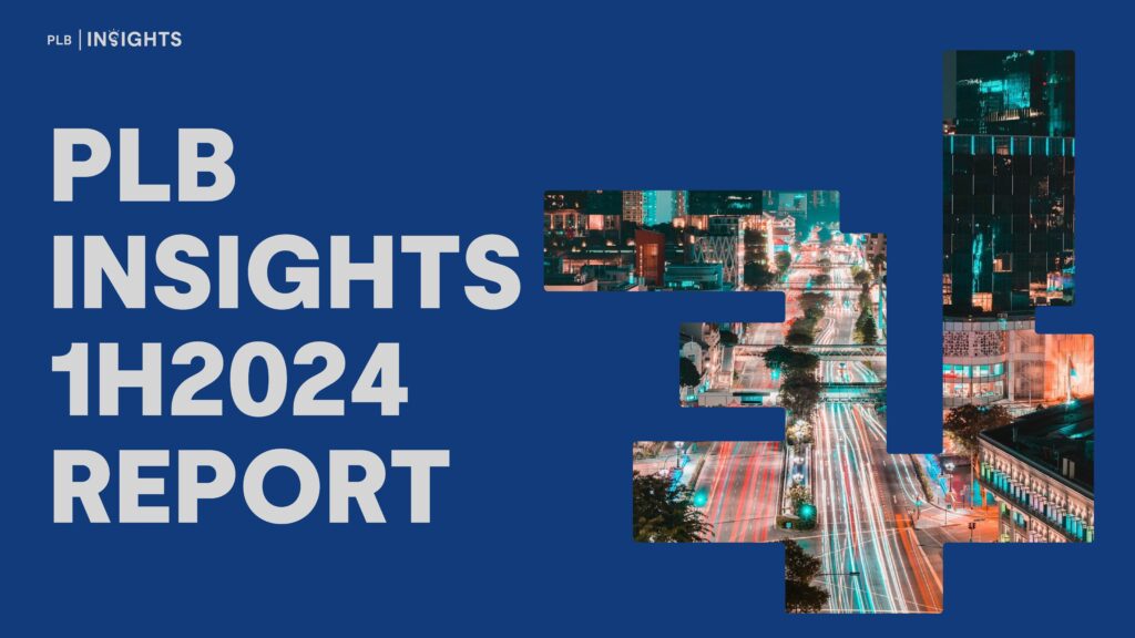 Singapore's real estate market trends for 1H2024, including detailed insights into OCR, RCR, and CCR regions, covering condos, resale HDB, and landed property segments