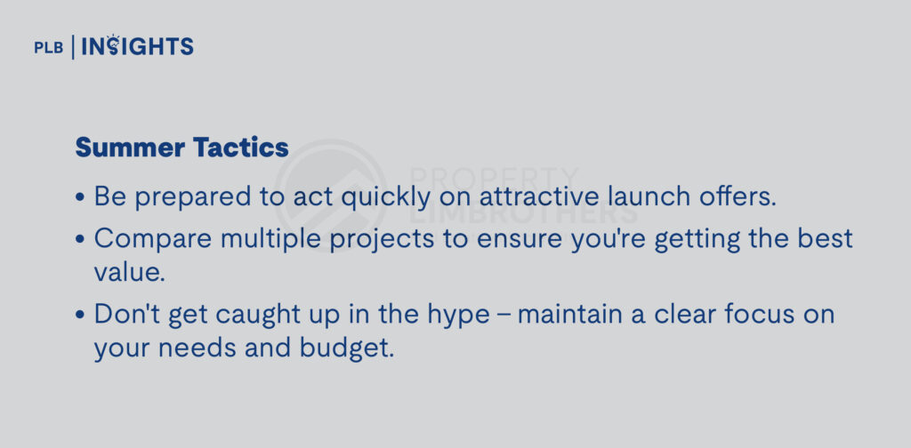 How to Decode Singapore’s Property Market Cycles for Optimal Investment Opportunities

Spring Strategies (Land Acquisition)

Research upcoming land sales to identify potential future hotspots.

Start building relationships with property agents for early information on upcoming launches.

Assess your financial readiness for potential purchases in the coming seasons.