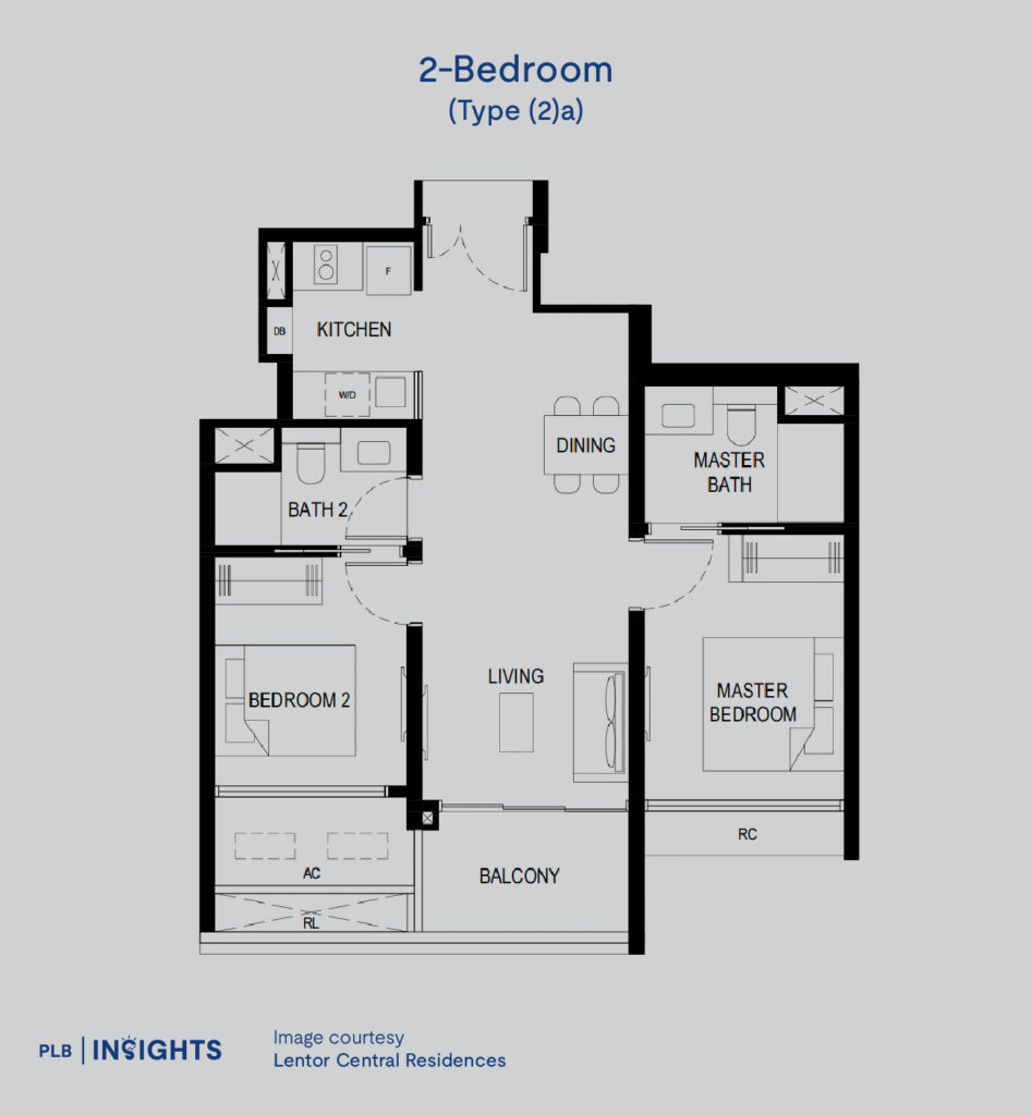 Image courtesy of Lentor Central Residences

Target Demographic: Couples/Small Families/Investors

Size: 678 sqft

No. of Units: 25

Stack Location: 10