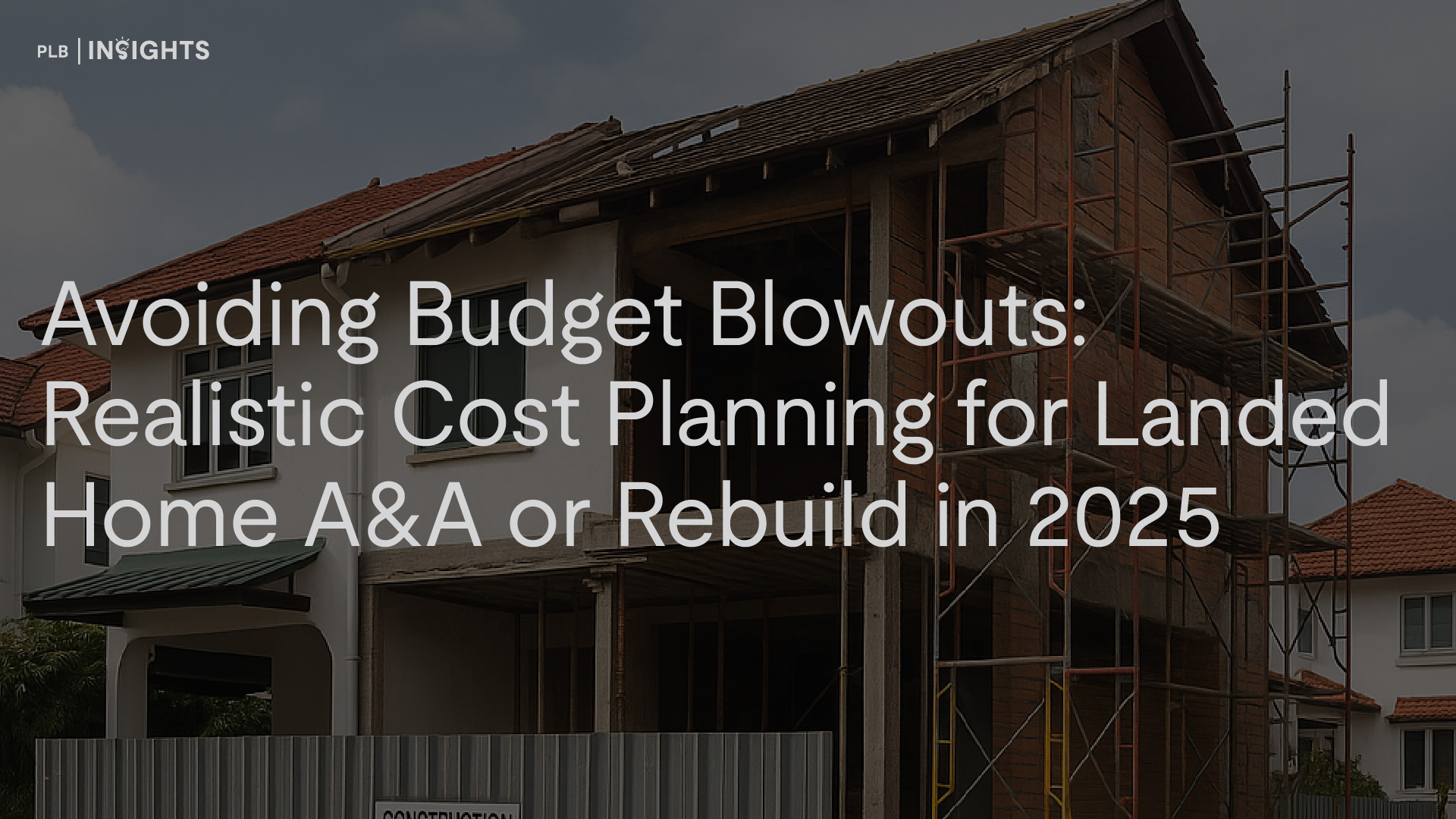 Planning a landed home rebuild or A&A in 2025? Discover updated cost estimates, common budget pitfalls, and smart tips to avoid overspending on your landed renovation in Singapore.